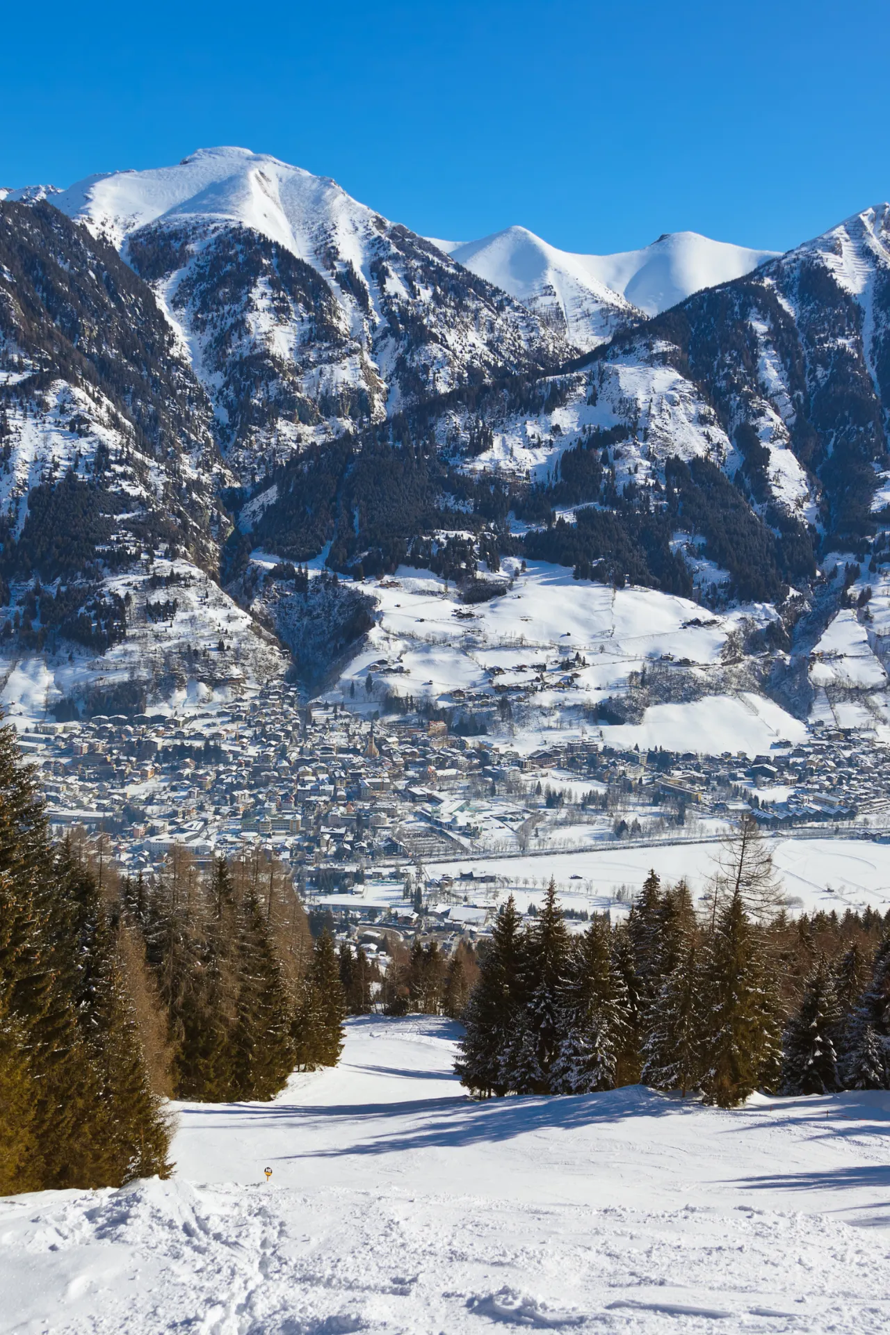 Uitzicht over het dorp Bad Hofgastein