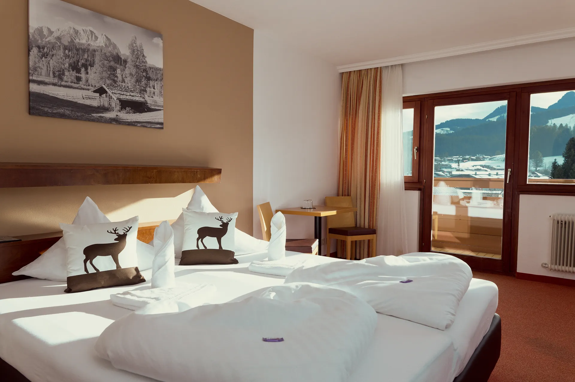Parkhotel Kirchberg - Tweepersoonskamer met 2 extra bedden mogelijk