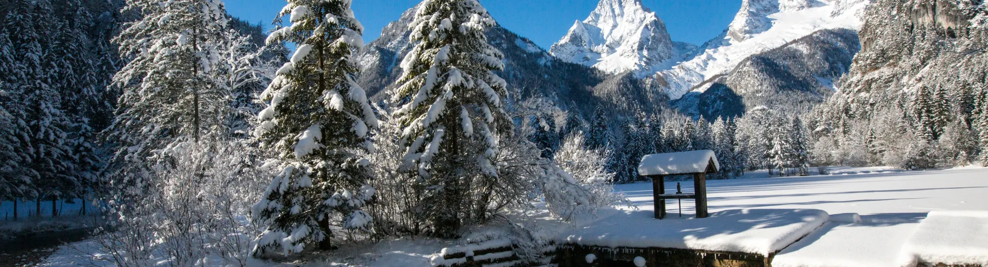 Hinterstoder in de sneeuw