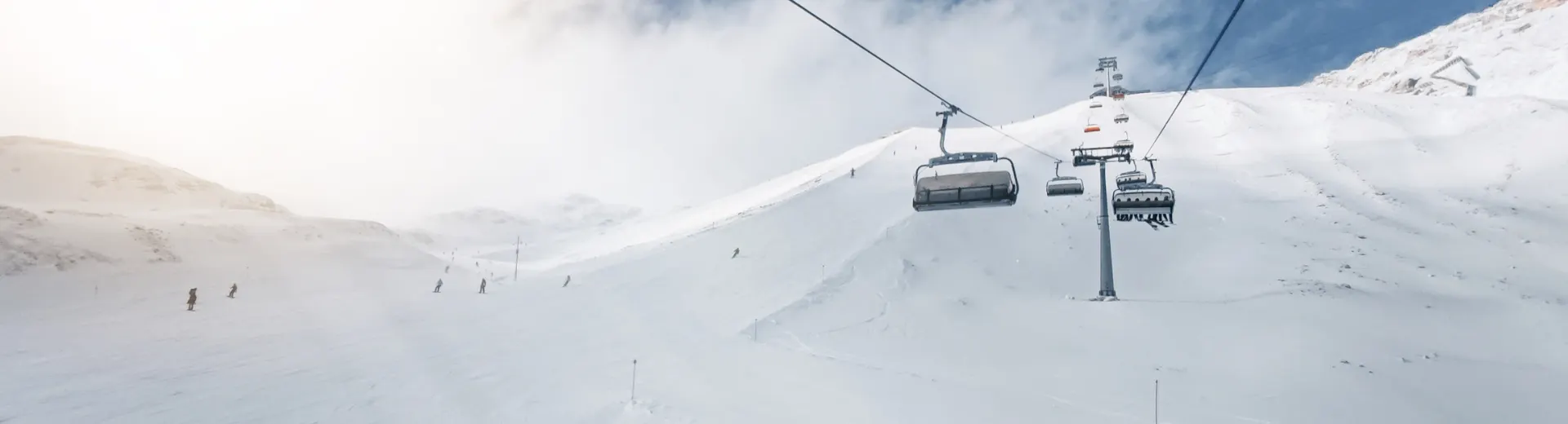 Een skilift in Sölden