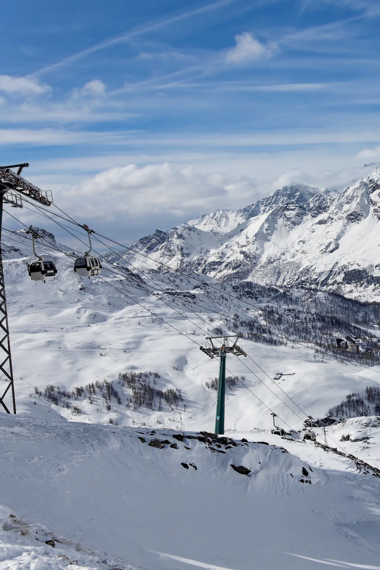 Uitzicht over Breuil-Cervinia