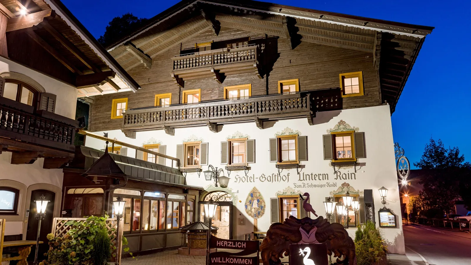 Alpen Glück Hotel Unterm Rain - Buitenaanzicht