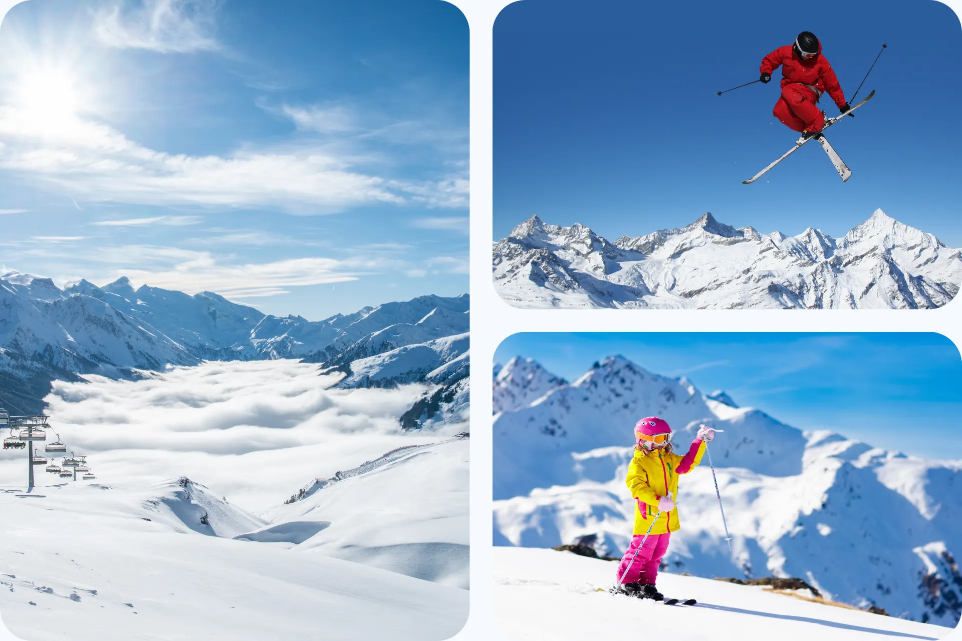 Skigebeid Zillertal in Oostenrijk