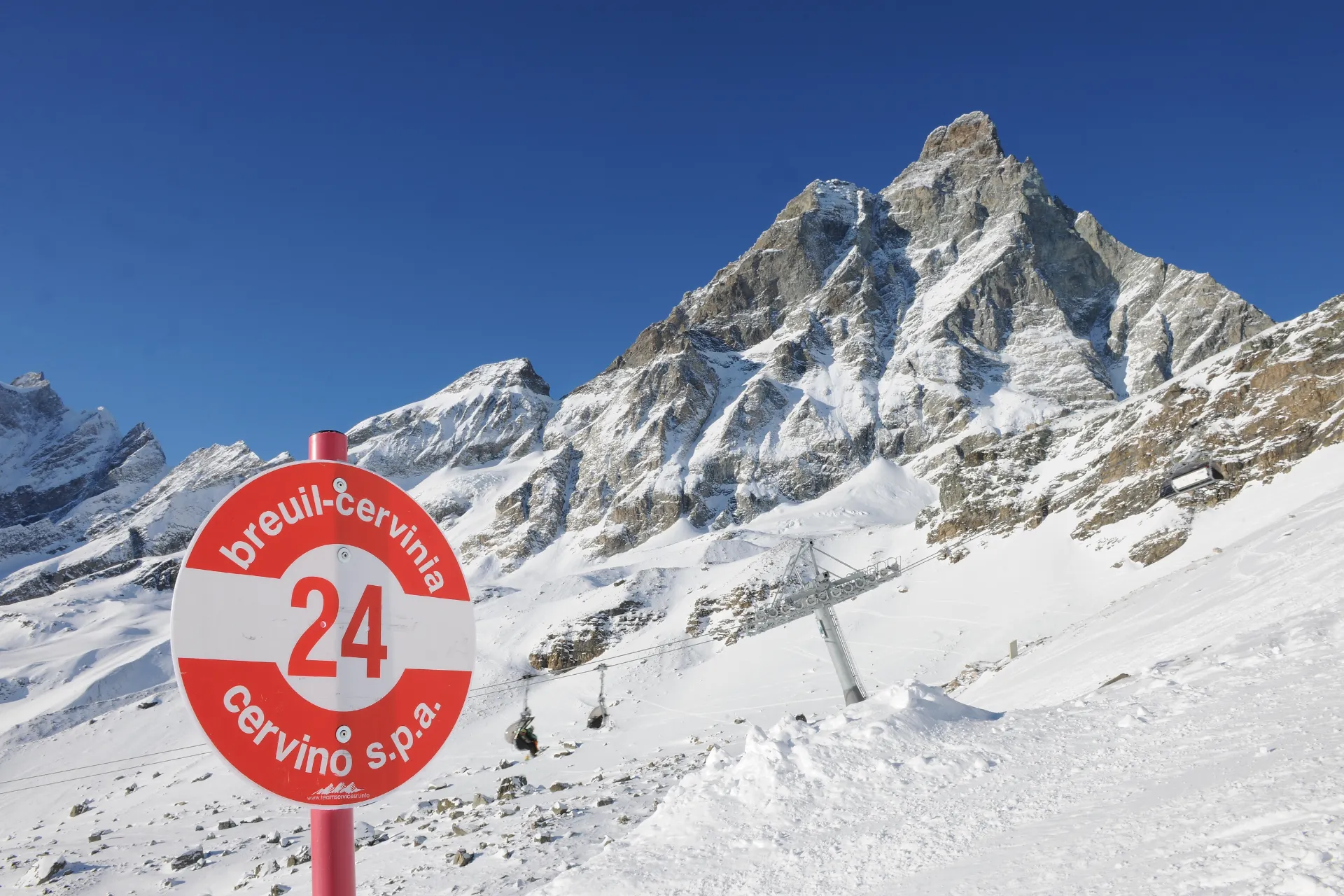 Skivakantie Breuil Cervinia panorami inverno