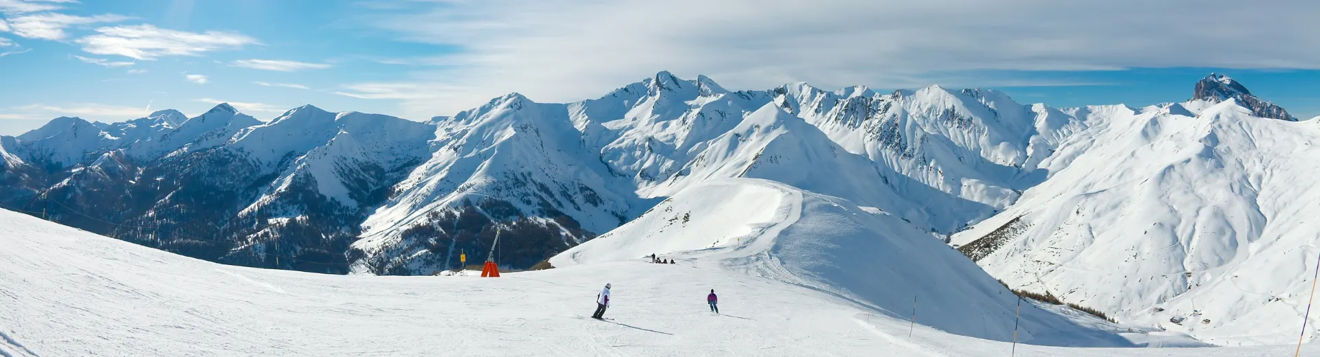 Skipiste in Oostenrijk