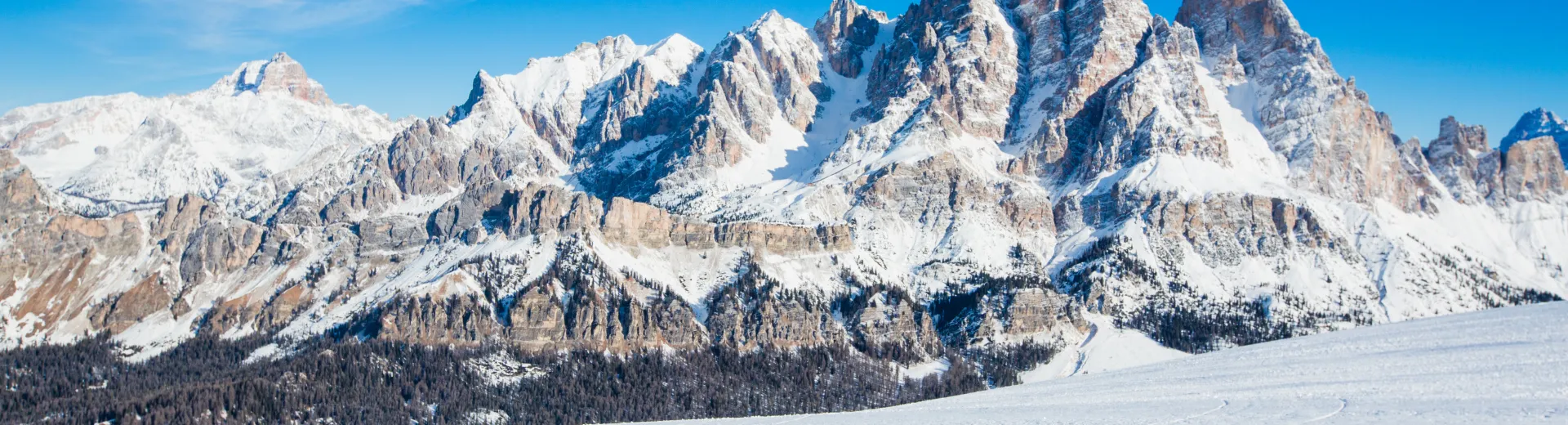 Foto van de rotsen in de Dolomieten, Italië