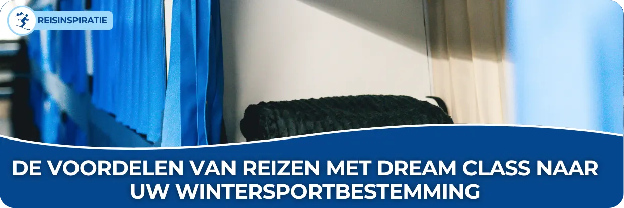 Foto van de binnenkant van de Dream Class bus van Snowtravel.