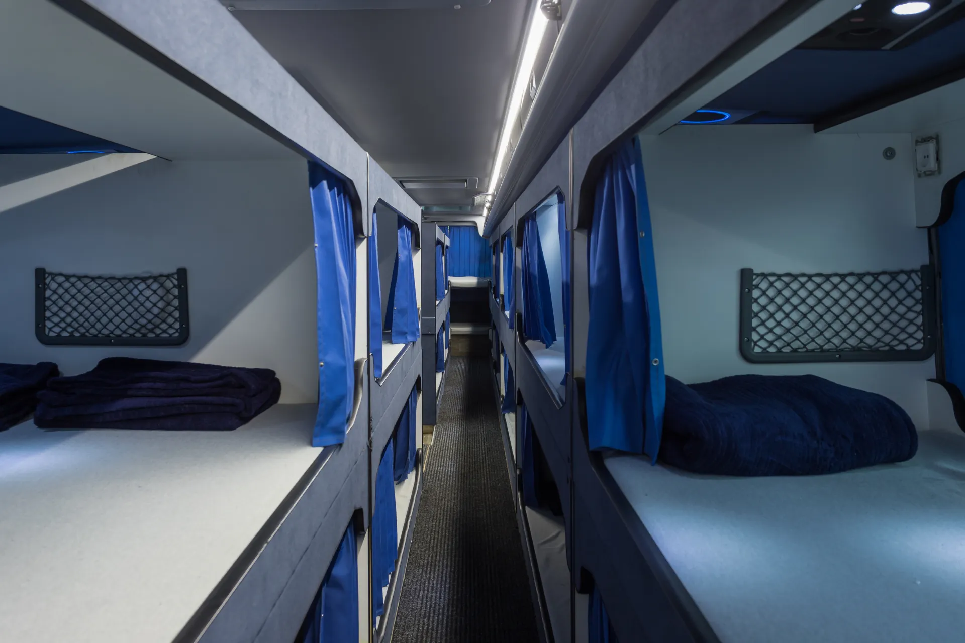 Echte bedden Dream Class bus Snowtravel