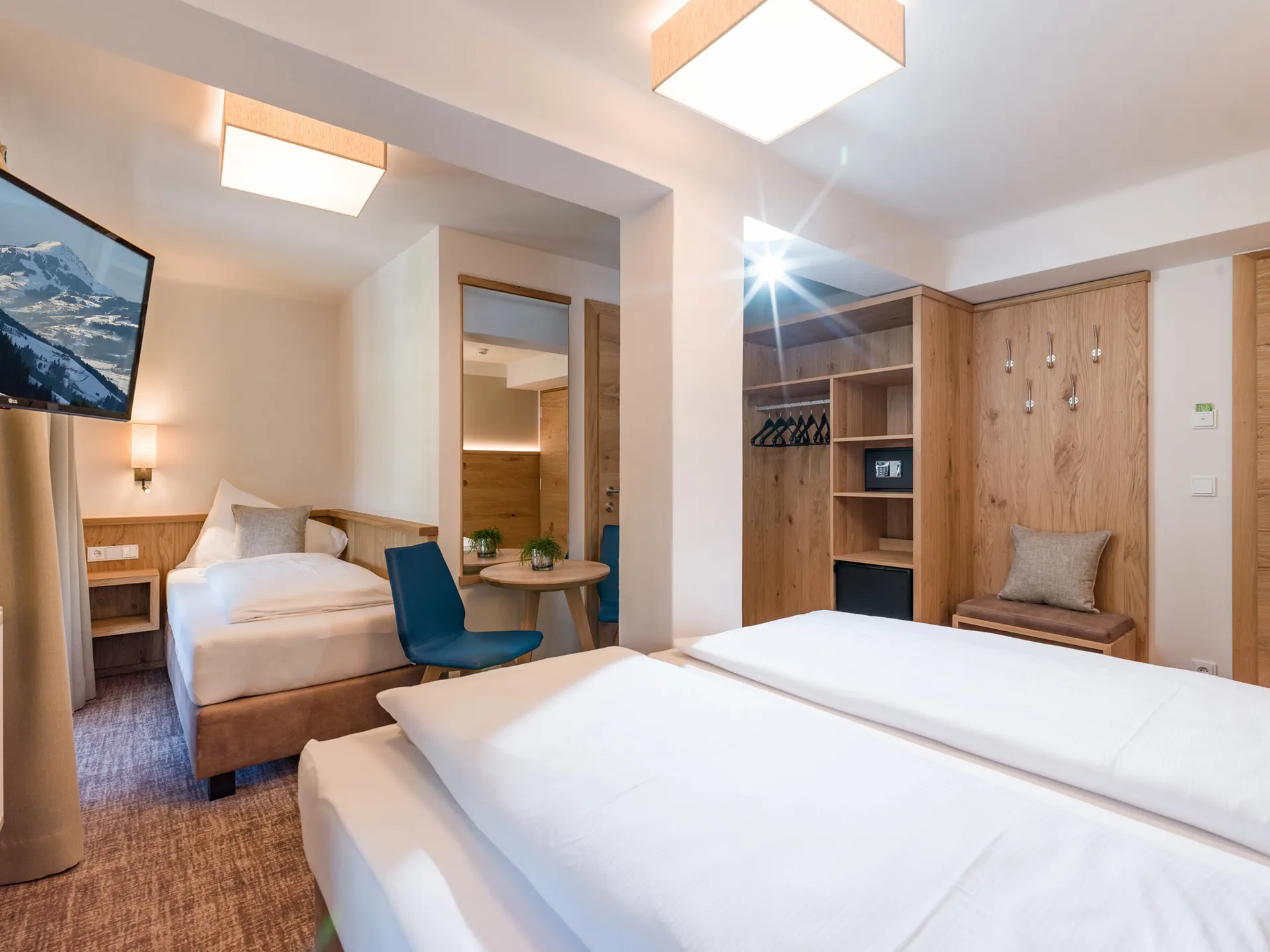 Alpen Glück Hotel Unterm Rain - Tweepersoonskamer met 2 extra