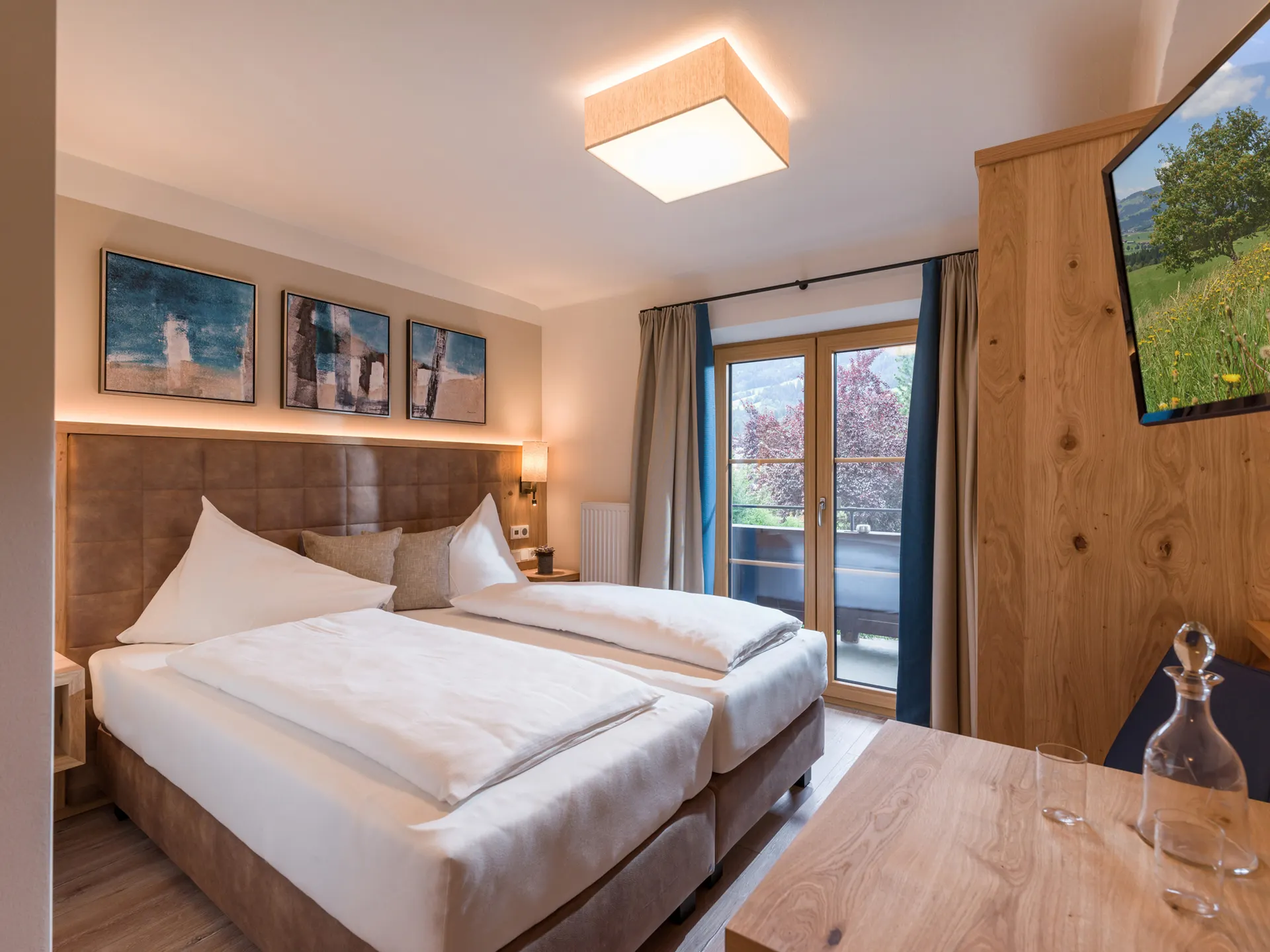Alpen Glück Hotel Unterm Rain - Tweepersoonskamer met 1 extra