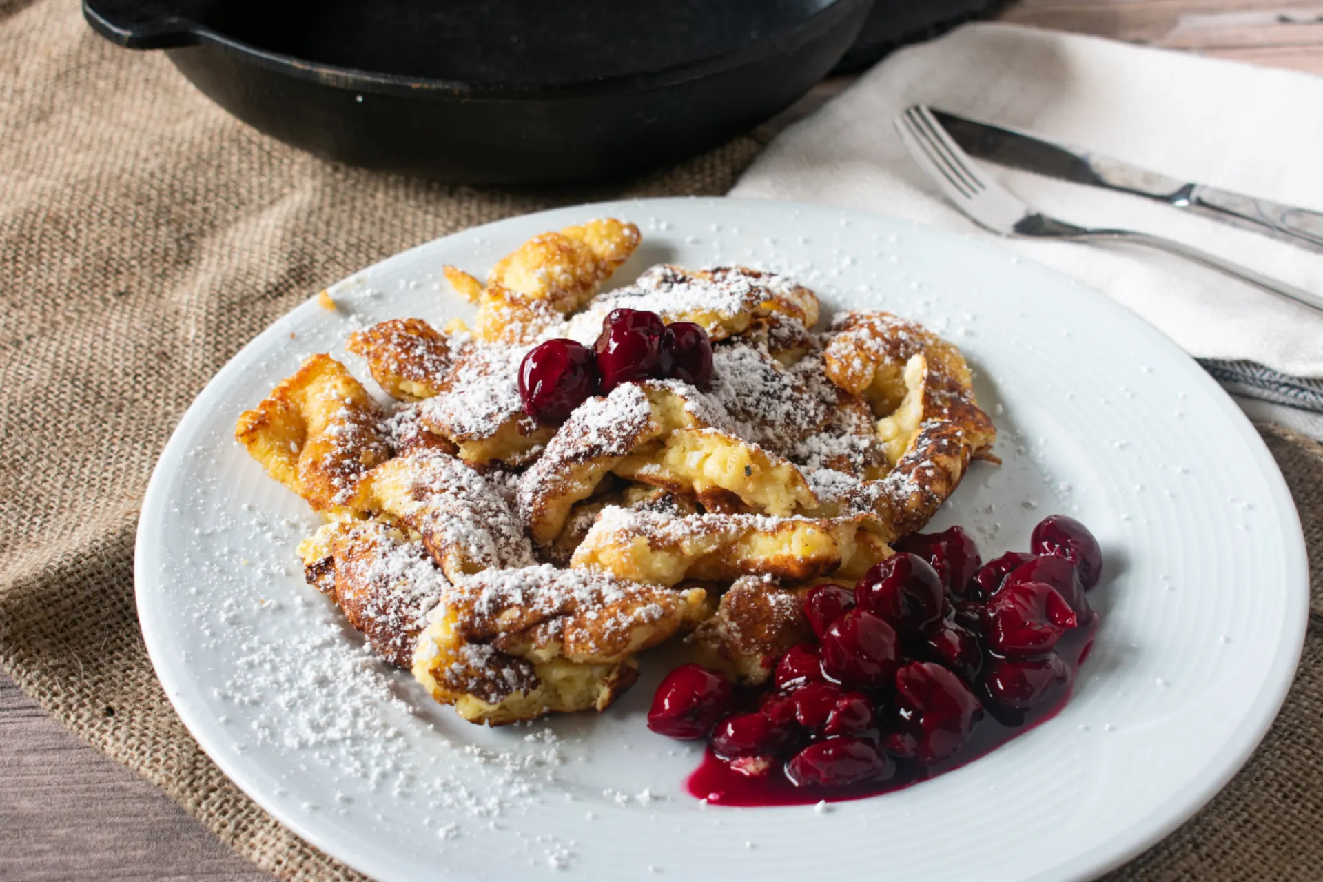 Een bord met Kaiserschmarrn