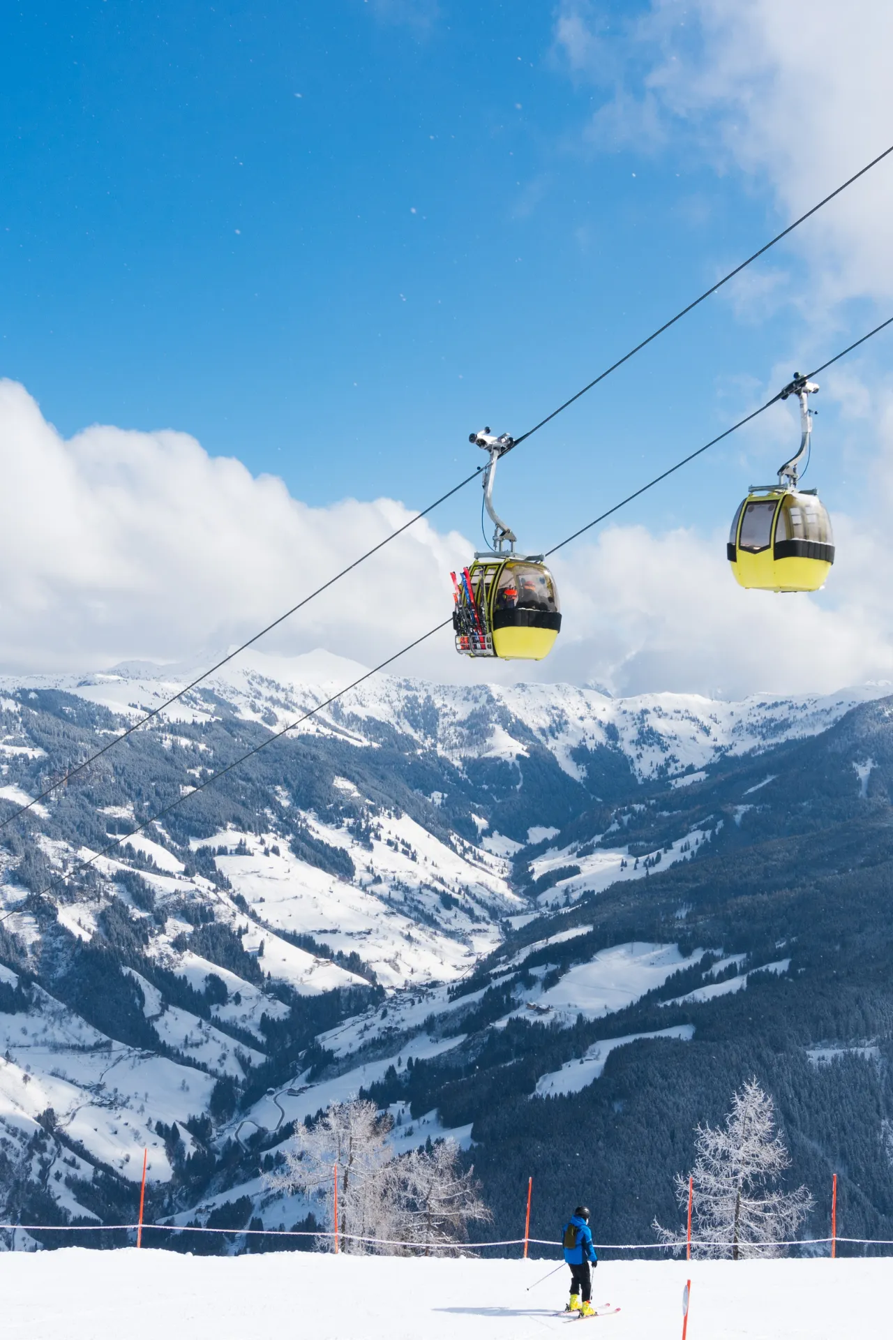 Skilift in de lucht in Grossarl