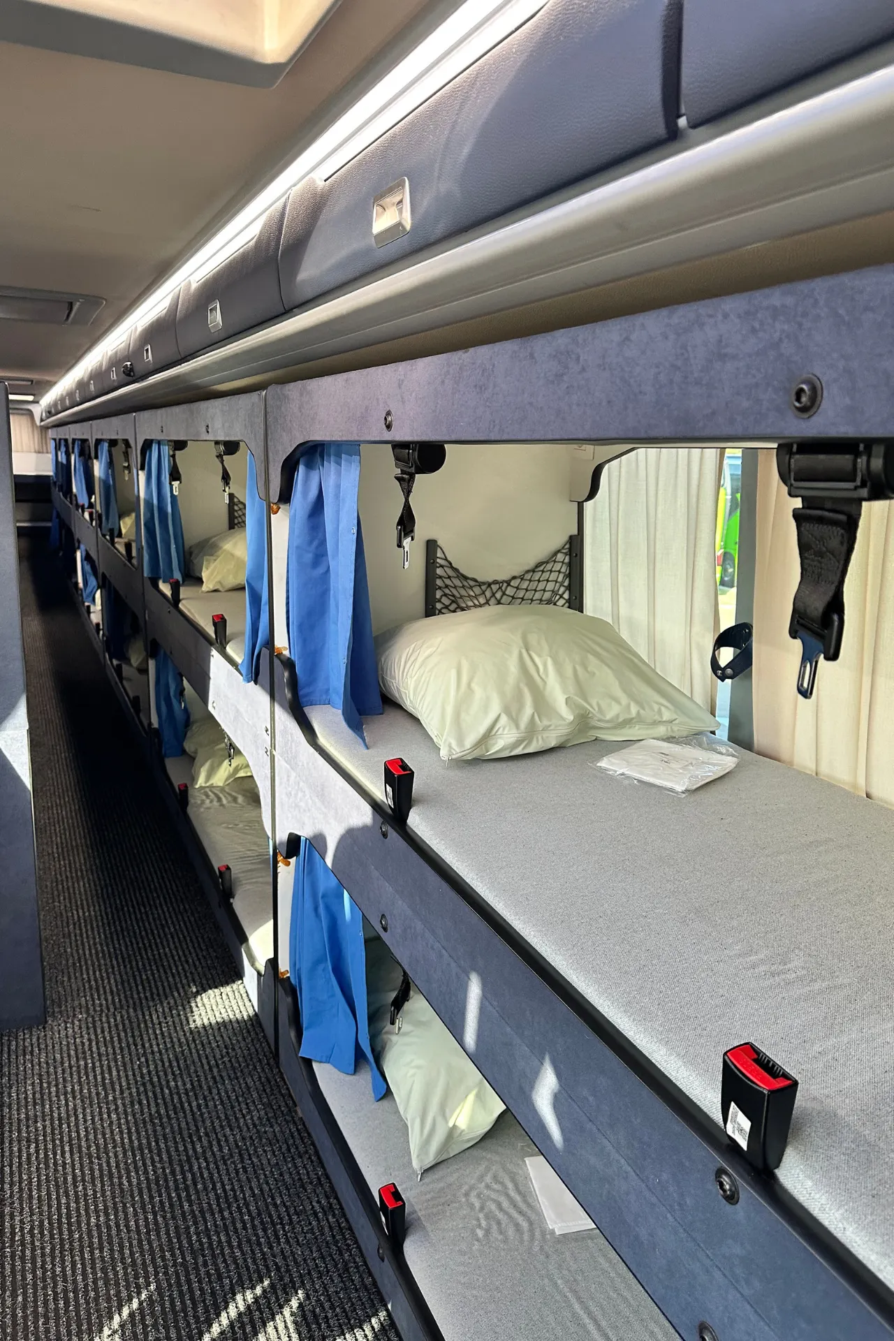 Binnenkant van een dreamclass bus
