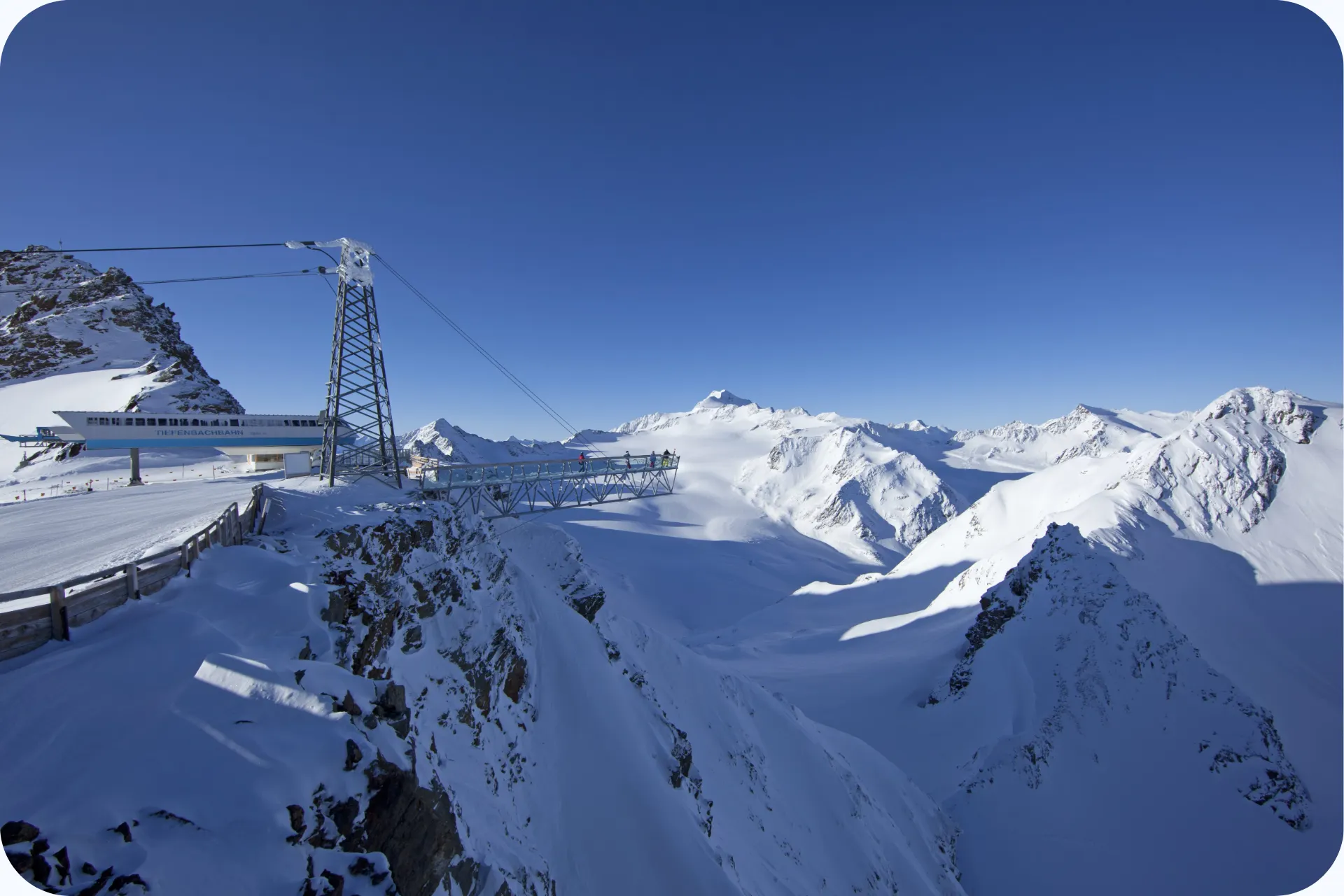 Skigebied Sölden in Oostenrijk