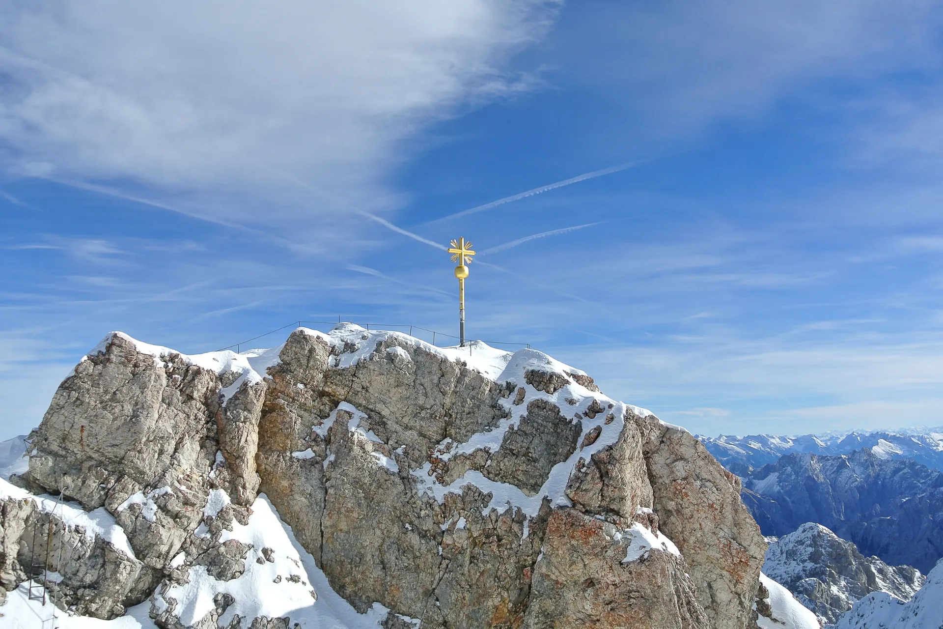 Zugspitze in winterlandschap van de Tiroler Zugspitz Arena