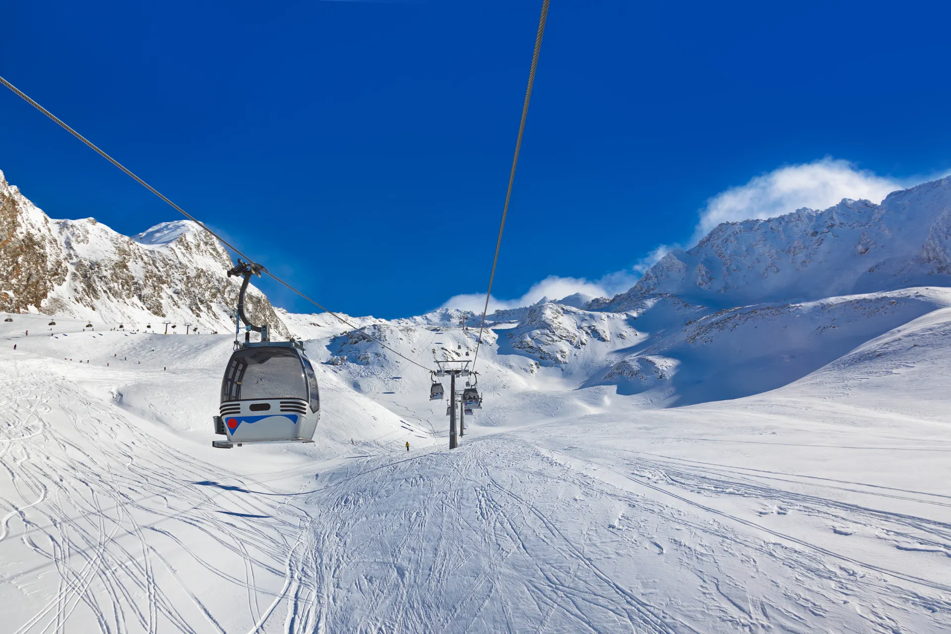 Gondel in Hochgurgl gebergte