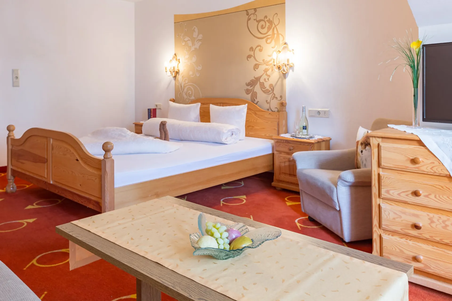 Hotel Post Nassereith - Tweepersoonskamer met 2 extra bedden mogelijk