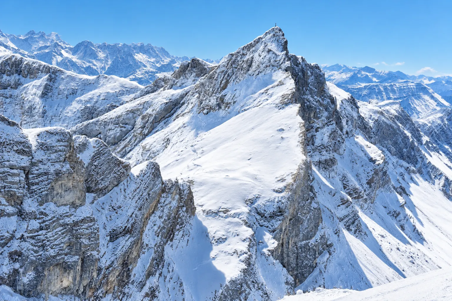 Foto van de berg in Spieljoch, Oostenrijk