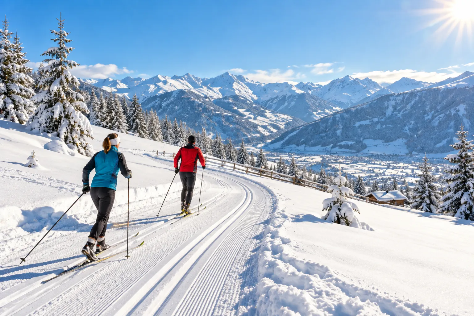 Langlaufen in Spieljoch - Fügen, Oostenrijk