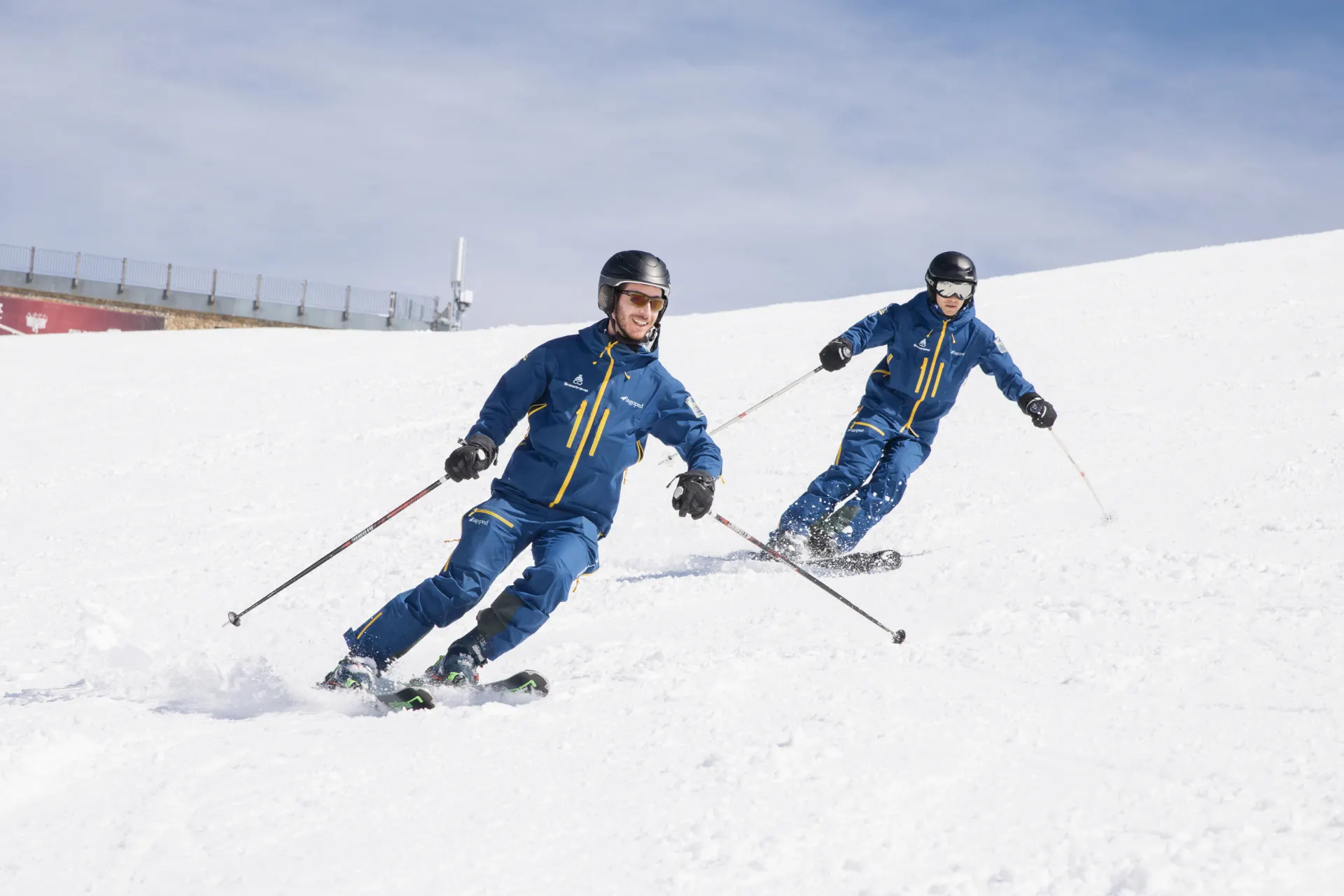 Skimonitoren op de piste