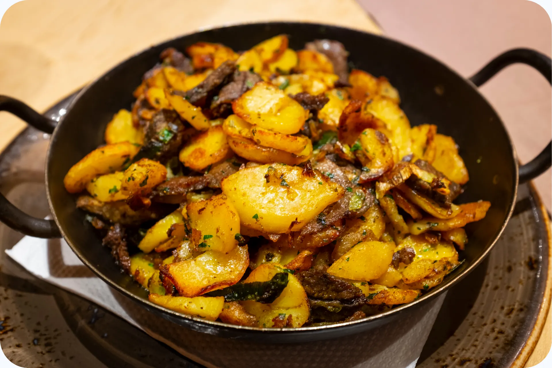 Het traditionele tiroler gerecht gröstl.